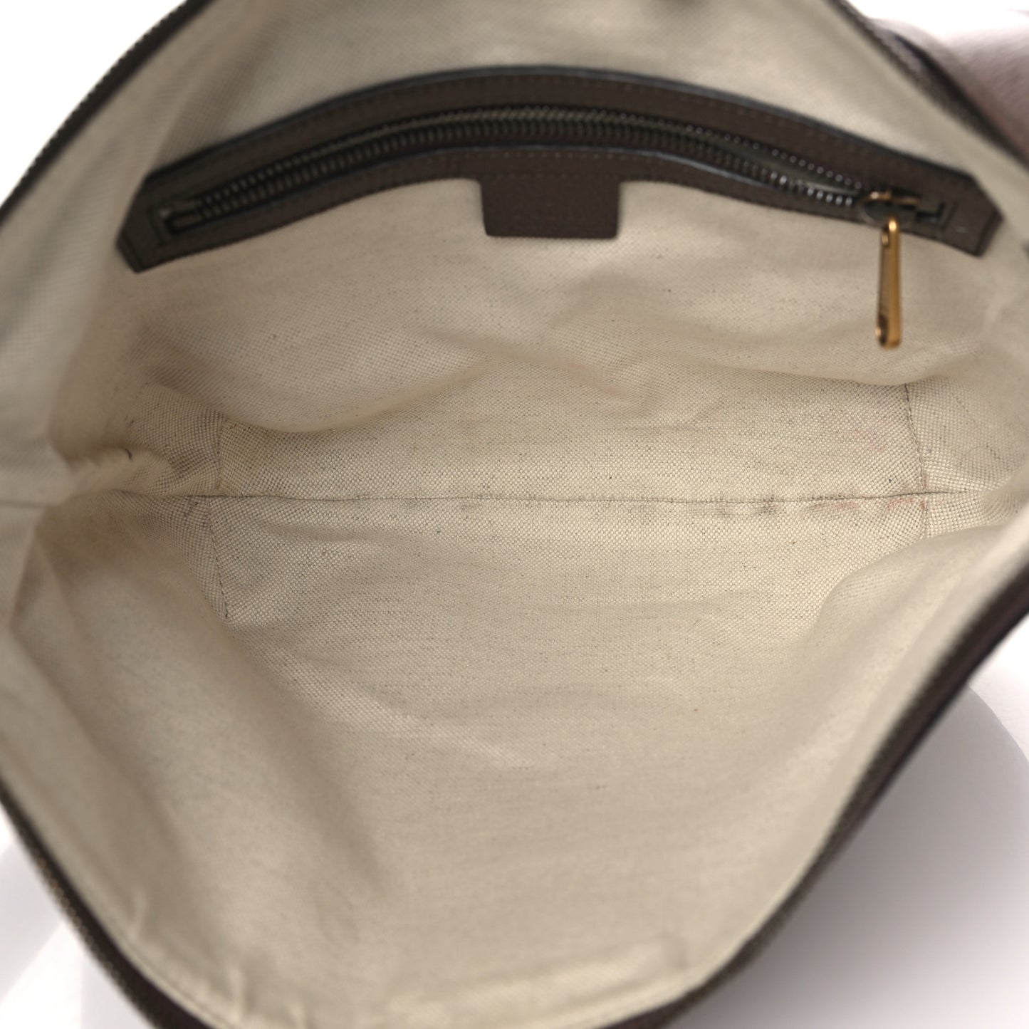 GG Supreme Monogram Web Small Ophidia Half Moon Hobo Brown