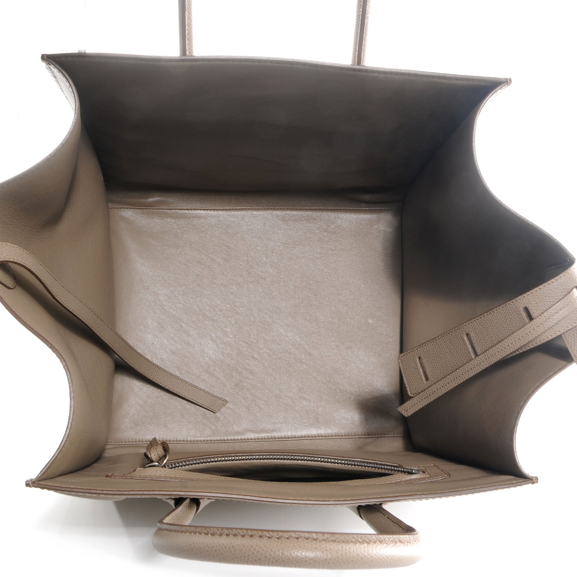 Celine Grainy Calfskin Medium Phantom Luggage Taupe 5 of 9