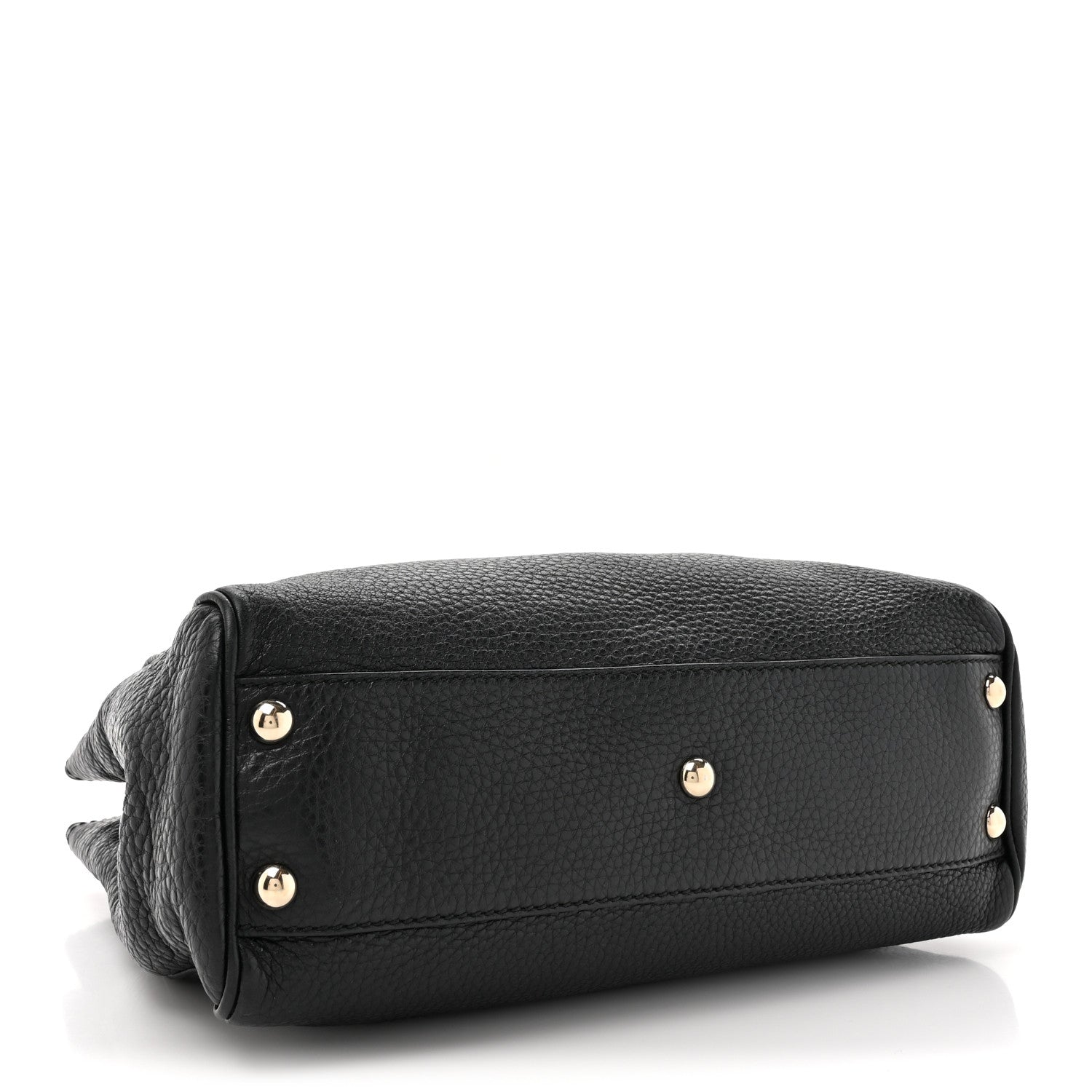 Gucci Cellarius Calfskin Mini Bamboo Shopper Tote Black 5 of 15