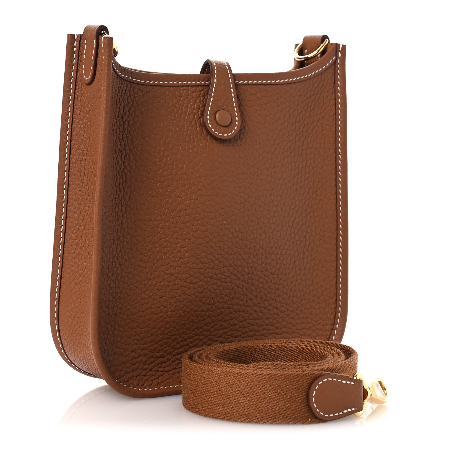 Hermes Taurillon Clemence Evelyne TPM Gold 3 of 12