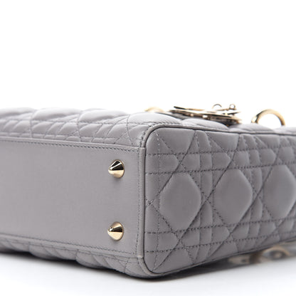 Christian Dior Lambskin Cannage Small Lucky Badges My Lady Dior Gris 7 of 10
