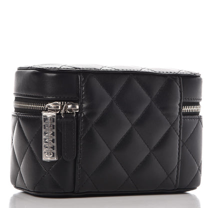 Chanel Lambskin Quilted Watch Case Black 3 of 10