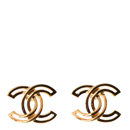 Chanel Metal Obazine CC Earrings Gold 1 of 4