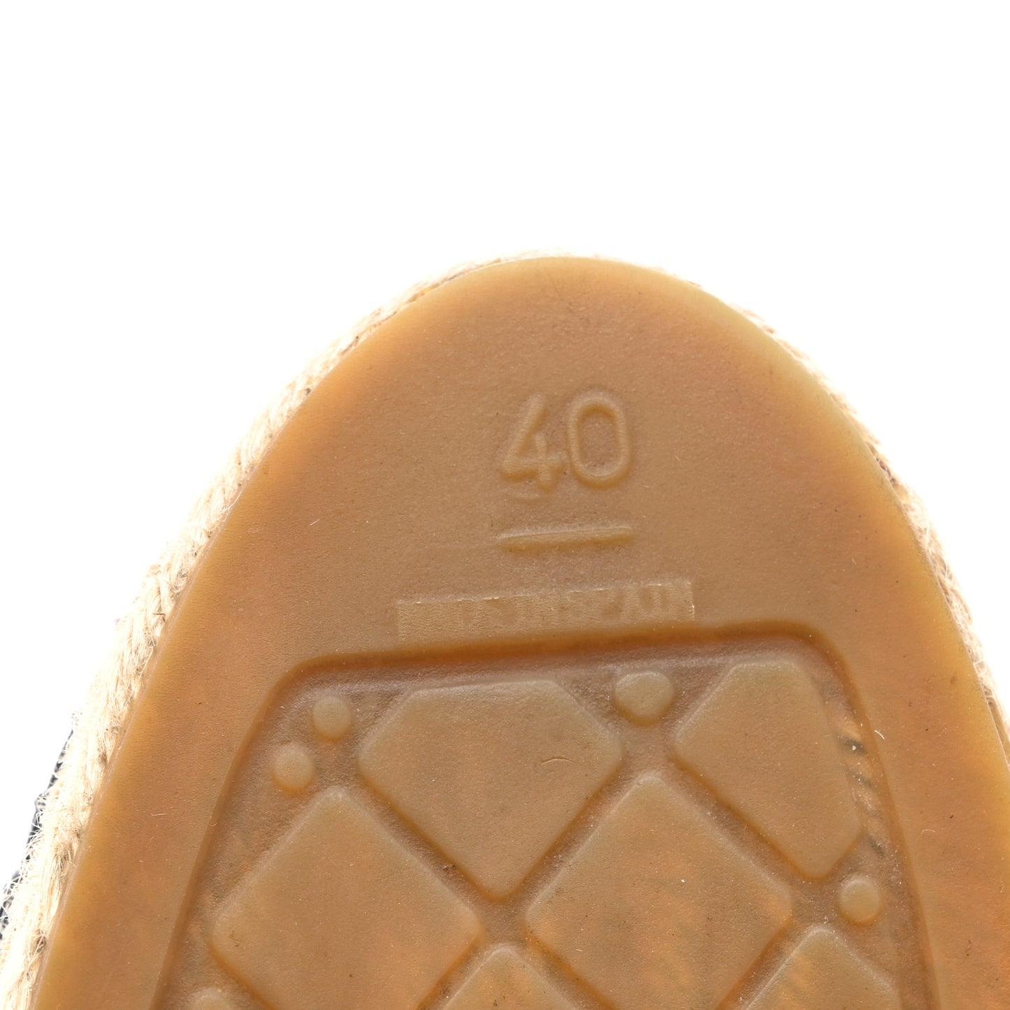 Lambskin Quilted CC Espadrilles 40 Black