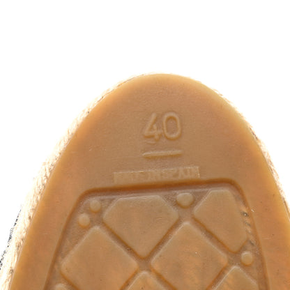 Chanel Lambskin Quilted CC Espadrilles 40 Black 7 of 10