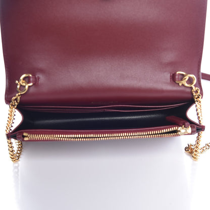 Saint Laurent Smooth Calfskin Classic Monogram Kate Tassel Chain Wallet Pallisandre 5 of 9