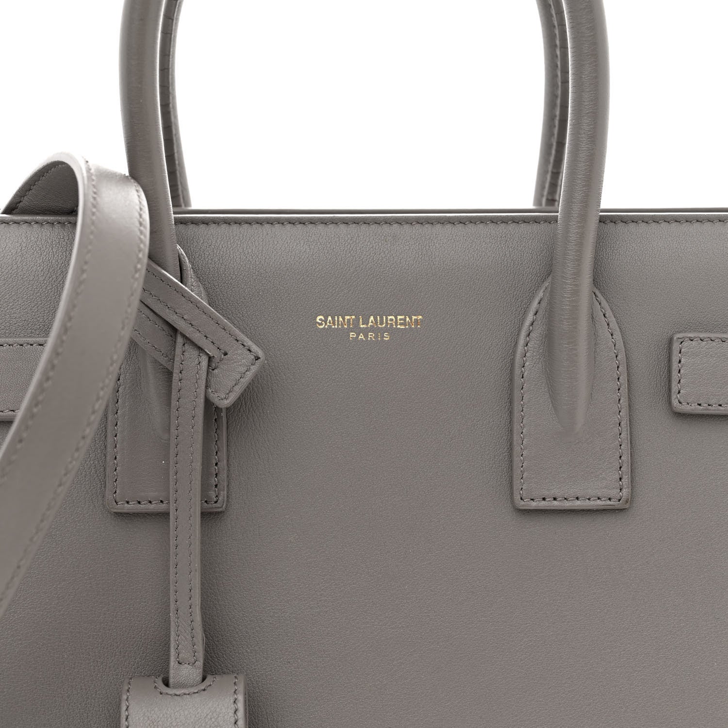 Saint Laurent Calfskin Baby Sac De Jour Fog 7 of 9