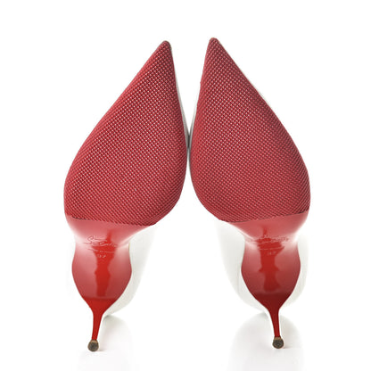 Christian Louboutin Kid Decollete 554 85 Pumps 37 White 7 of 23