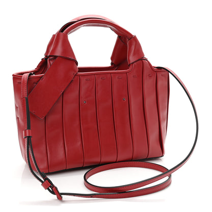 Valentino Garavani Nappa Atelier 05 Plisse Edition Small Tote Bag Rosso Valentino 3 of 10