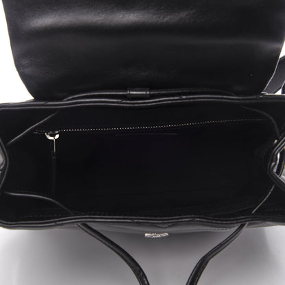 Saint Laurent Calfskin Y Quilted Monogram Small Loulou Backpack Black 4 of 8