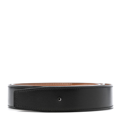Hermes Box Togo 32mm Belt Strap 95 Black Gold 1 of 6