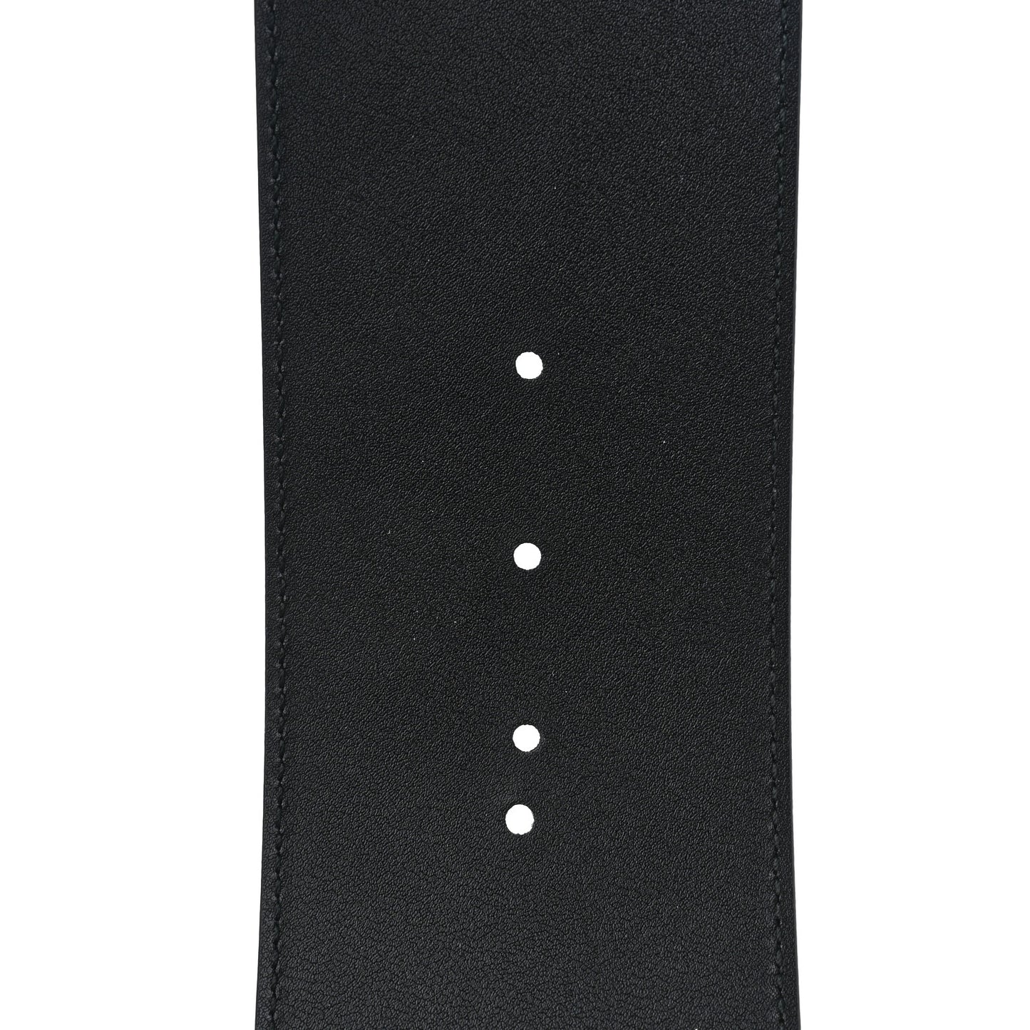 Moon Calfskin Pearl Double G 70mm Belt 75 30 Black Cream