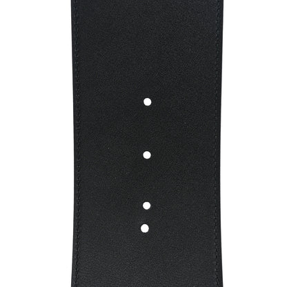 Gucci Moon Calfskin Pearl Double G 70mm Belt 75 30 Black Cream 4 of 5