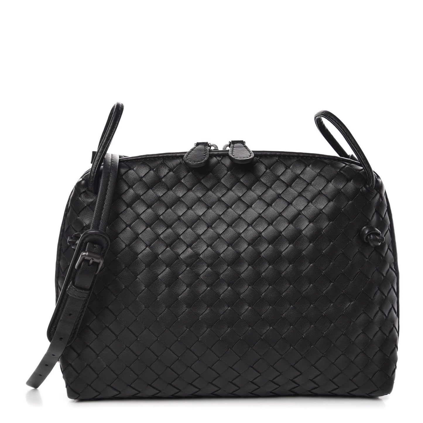 Nappa Intrecciato Nodini Bag Black