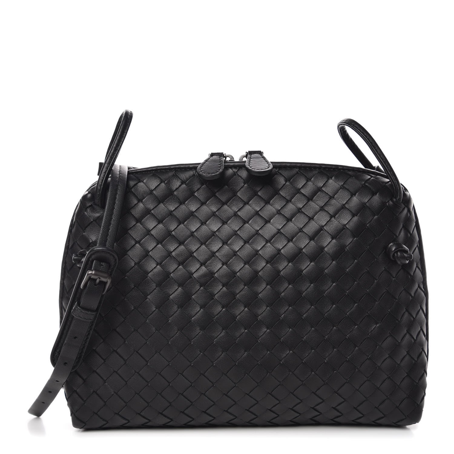 Bottega Veneta Nappa Intrecciato Nodini Bag Black 1 of 11