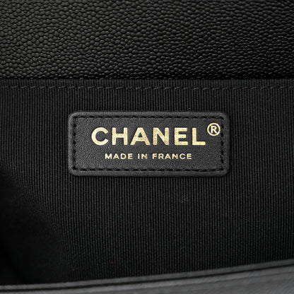 Chanel Caviar Quilted Medium Chain Around Boy Flap Black 6 of 11