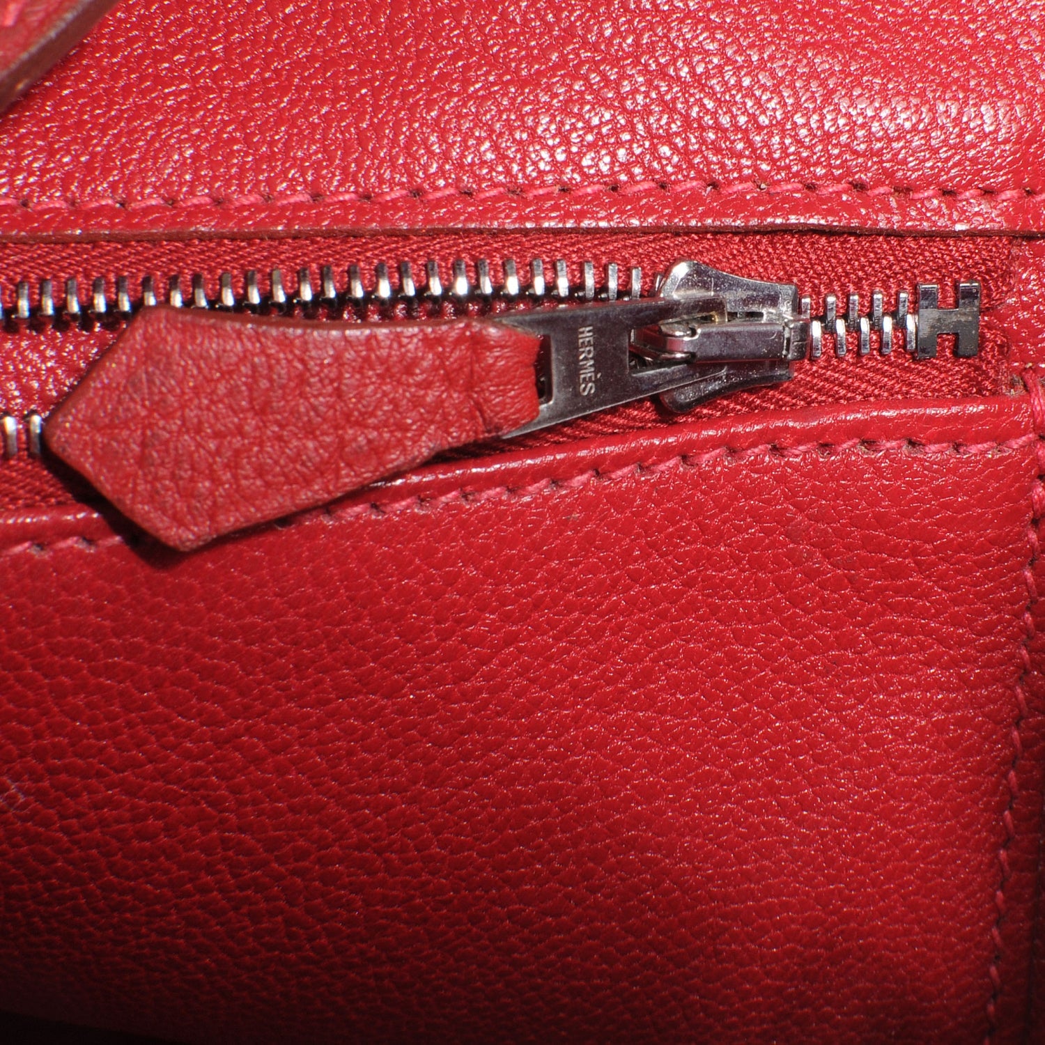 Hermes Taurillon Clemence Birkin 30 Rouge 9 of 9