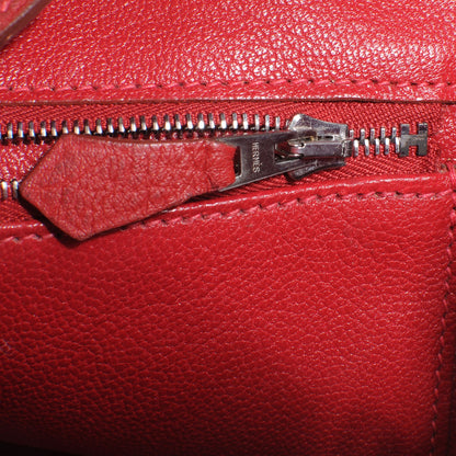Hermes Taurillon Clemence Birkin 30 Rouge 9 of 9