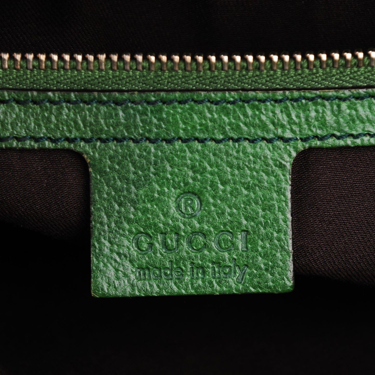 Monogram Web Bamboo Ring Hobo Green
