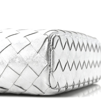 Bottega Veneta Laminated Nappa Intrecciato Bang Bang Vanity Case Silver 9 of 10