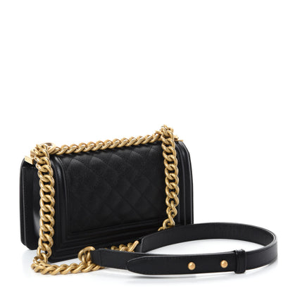 Chanel Caviar Quilted Small Boy Flap Black 4 of 12