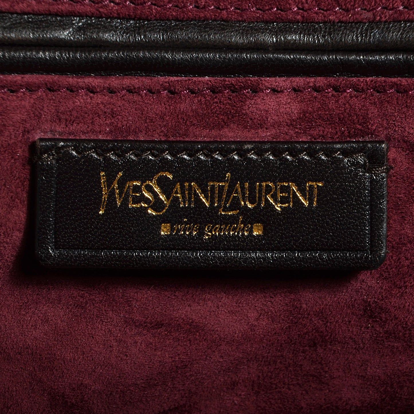 Coated Linen Medium Easy Sac Burgundy