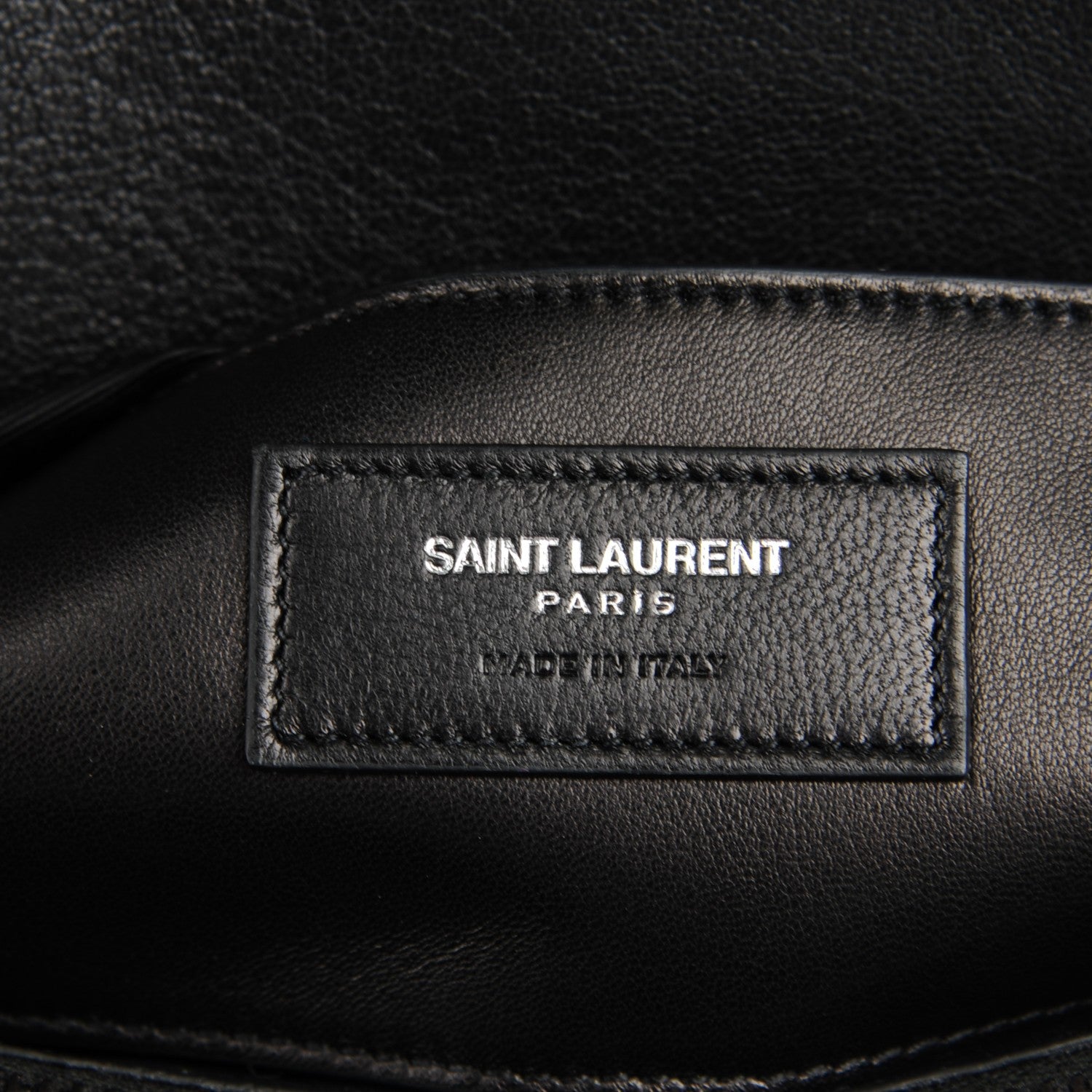 Saint Laurent Sheepskin Matelasse Chevron Monogram Large College Satchel Black 7 of 8