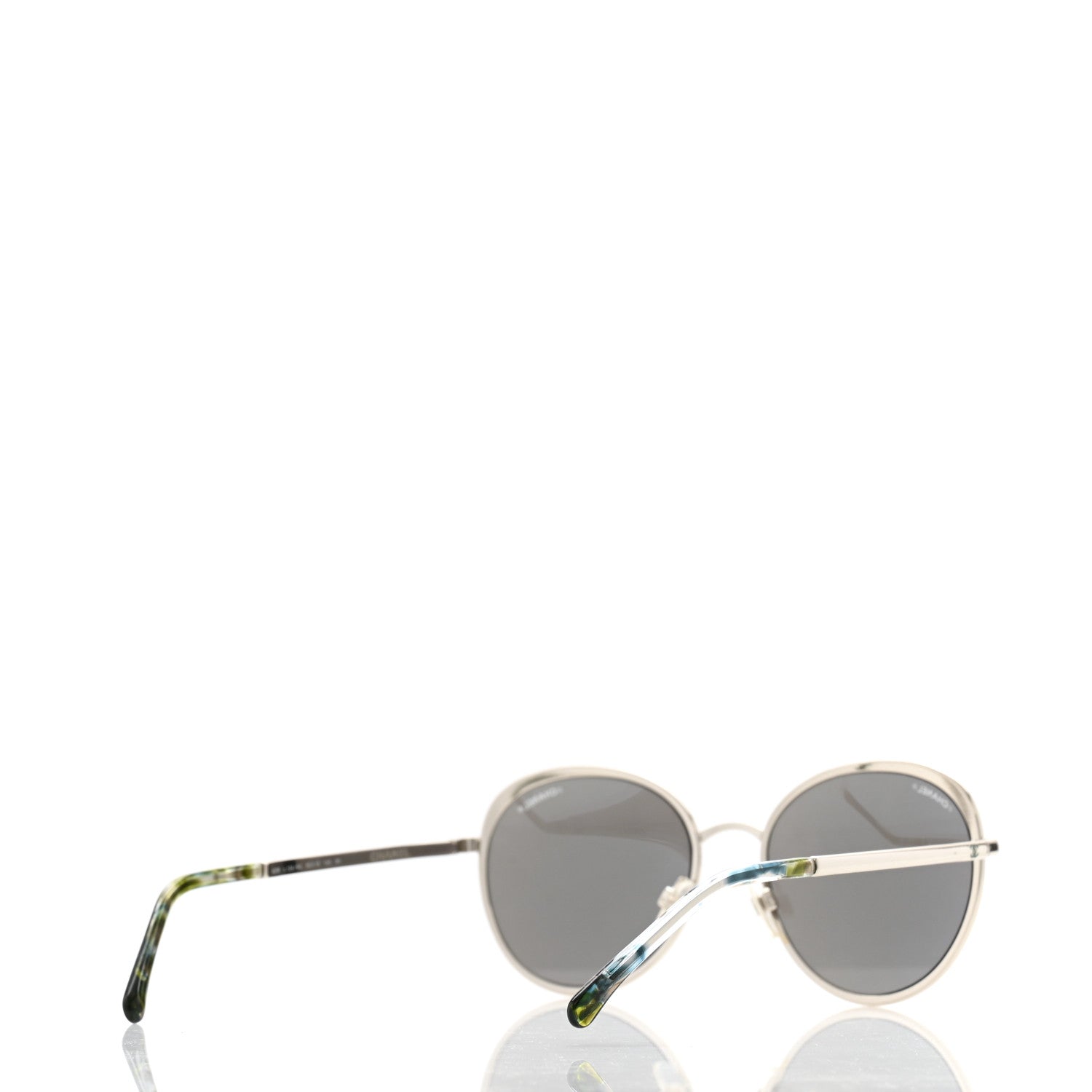 CHANEL サングラス 4206 メタル オーバル リフレクター グリーン CHANEL サングラス 4206 メタル オーバル リフレクター グリーン