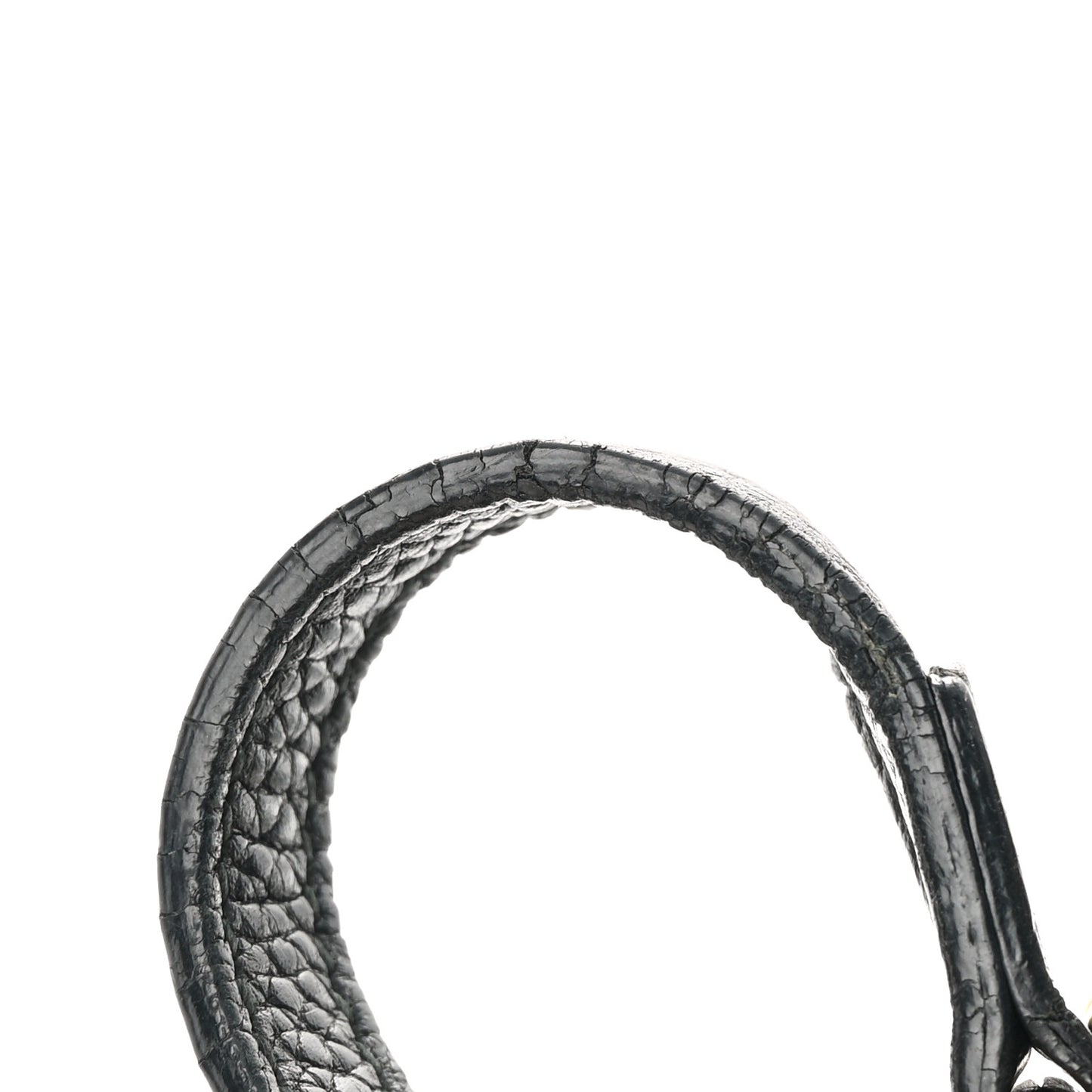 Pebbled Calfskin Small Soho Disco Bag Black