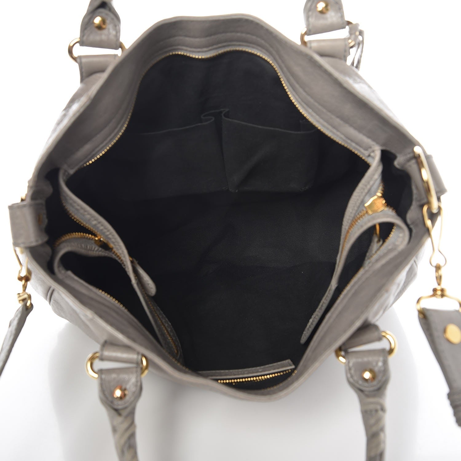 Balenciaga Agneau Giant 12 Gold Hardware Velo Gris Pyrite 13 of 16