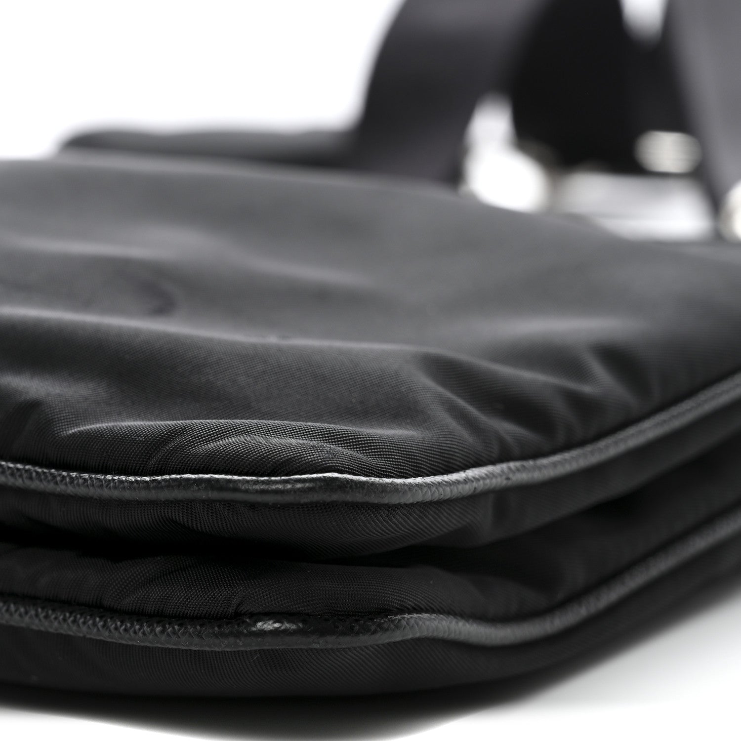 Prada Re-Nylon Saffiano Re-Edition 2000 Double Zip Crossbody Bag Black 11 of 13