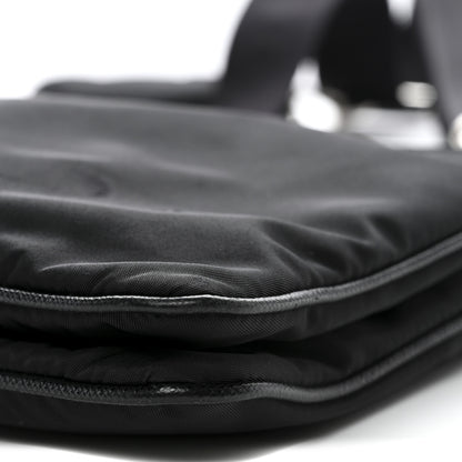 Prada Re-Nylon Saffiano Re-Edition 2000 Double Zip Crossbody Bag Black 11 of 13