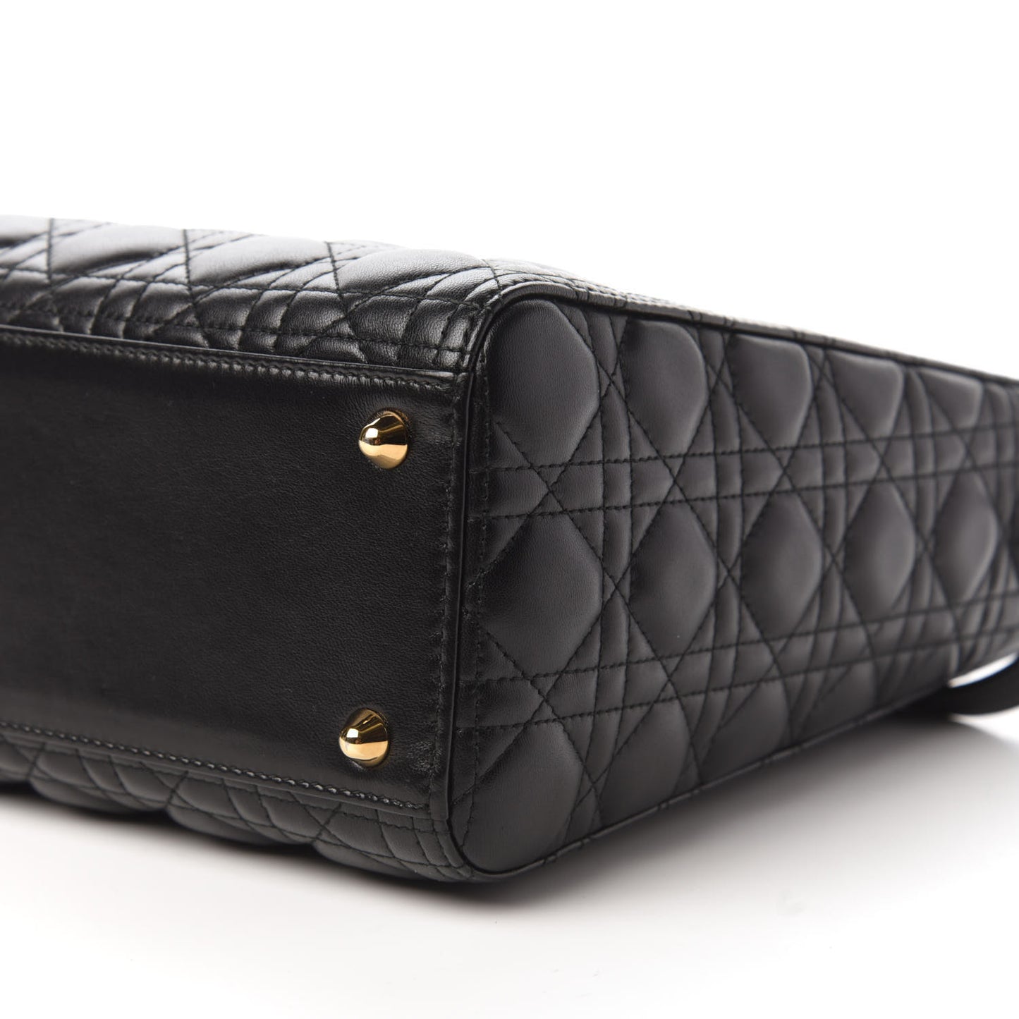 Lambskin Cannage Large Lady Dior Black