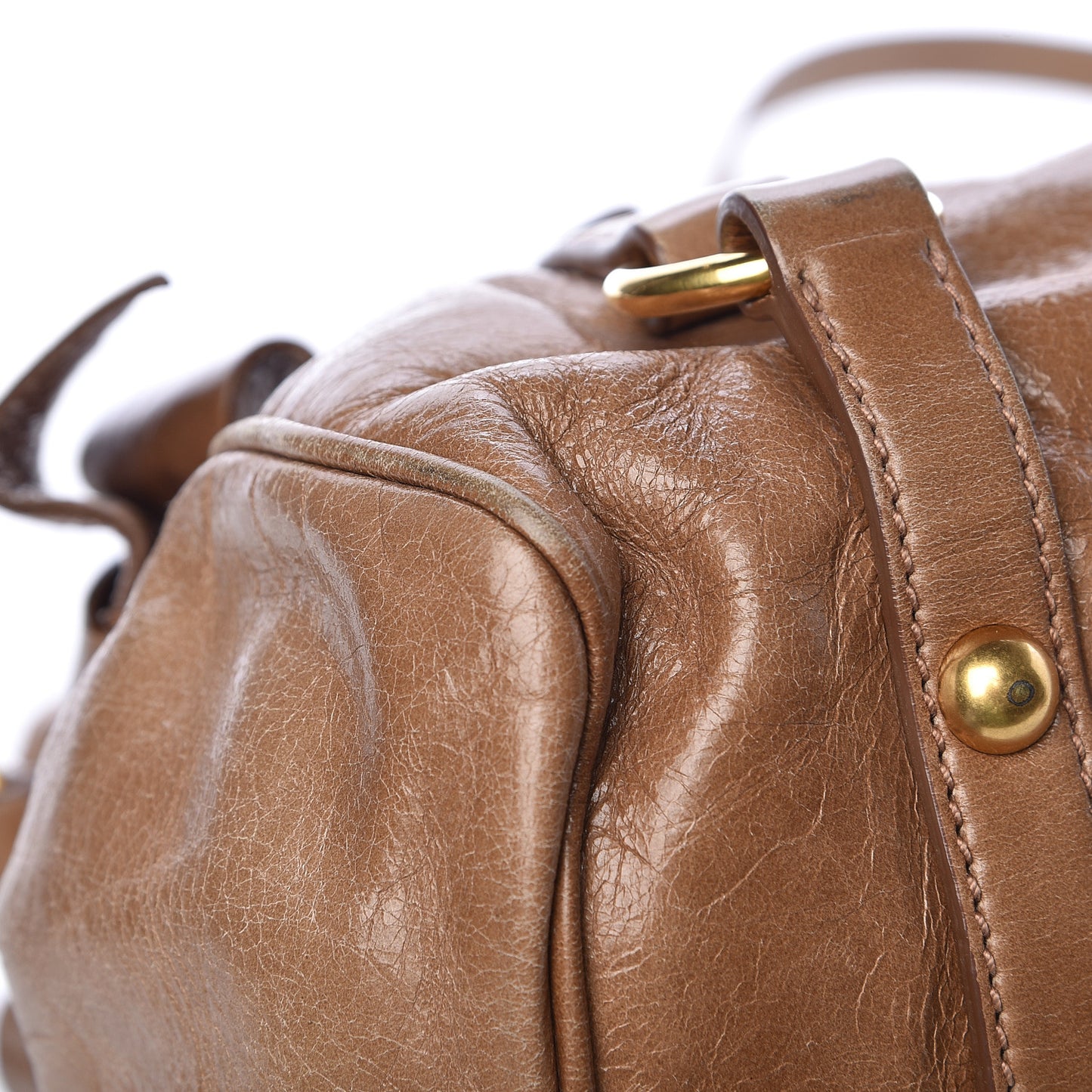 Vitello Lux Mini Bow Bag Brown