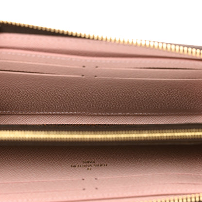 Louis Vuitton Damier Ebene Clemence Wallet Rose Ballerine 5 of 7