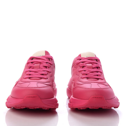 Gucci Calfskin Logo Womens Rhyton Sneakers 35 Box Pink 2 of 9