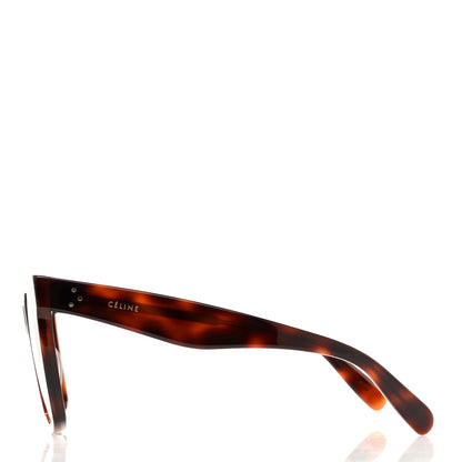 Celine Acetate Polarized Square Sunglasses CL 40055I Red Havana 3 of 6