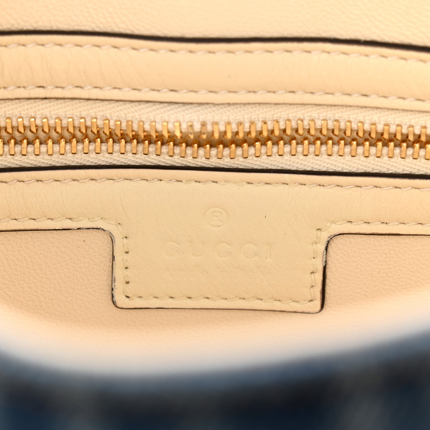 Gucci Denim Small Jackie Shoulder Bag Blue Denim 1803424 Gucci Denim Small Jackie Shoulder Bag Blue Denim 1803424