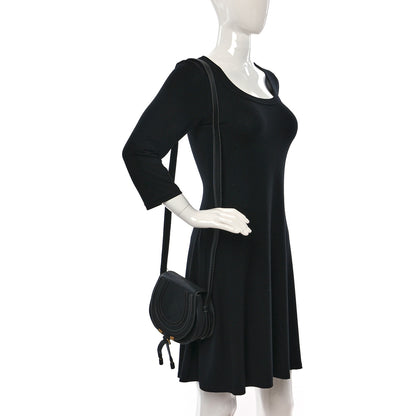 Chloe Calfskin Mini Marcie Round Crossbody Bag Black 2 of 12
