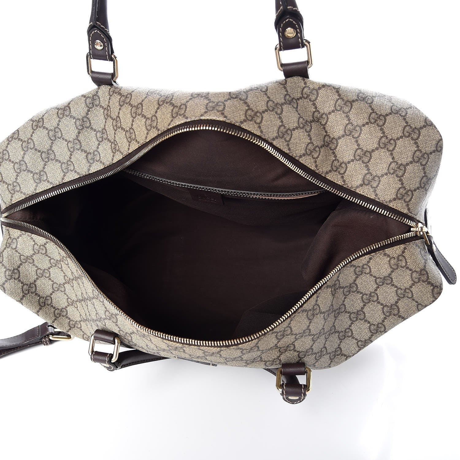 Gucci GG Plus Monogram Boston Carry On Duffle Bag Brown 6 of 8