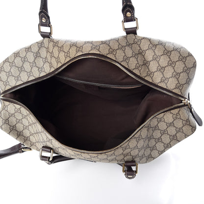Gucci GG Plus Monogram Boston Carry On Duffle Bag Brown 6 of 8