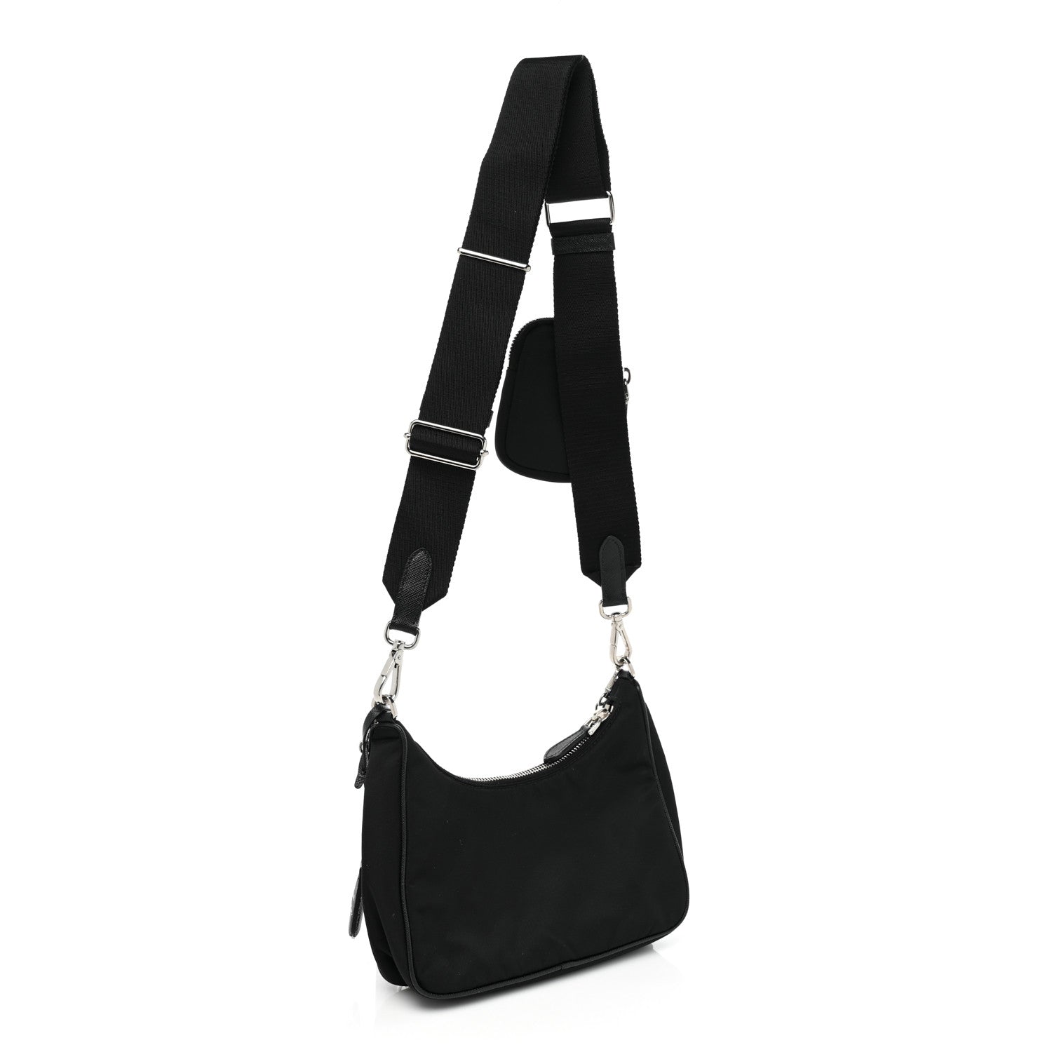 Prada Nylon Re-Edition 2005 Shoulder Bag Black 3 of 15