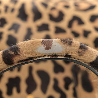 Prada Cavallino Leopard Print Medium Galleria Double Zip Tote Miele Moro 10 of 10