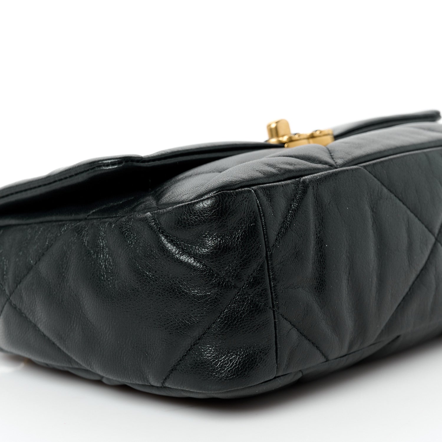 Chanel Goatskin Quilted Medium Chanel 19 Flap Black 9 of 10