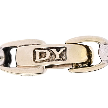 David Yurman Sterling Silver 14K Yellow Gold 4mm Box Chain Bracelet 4 of 5