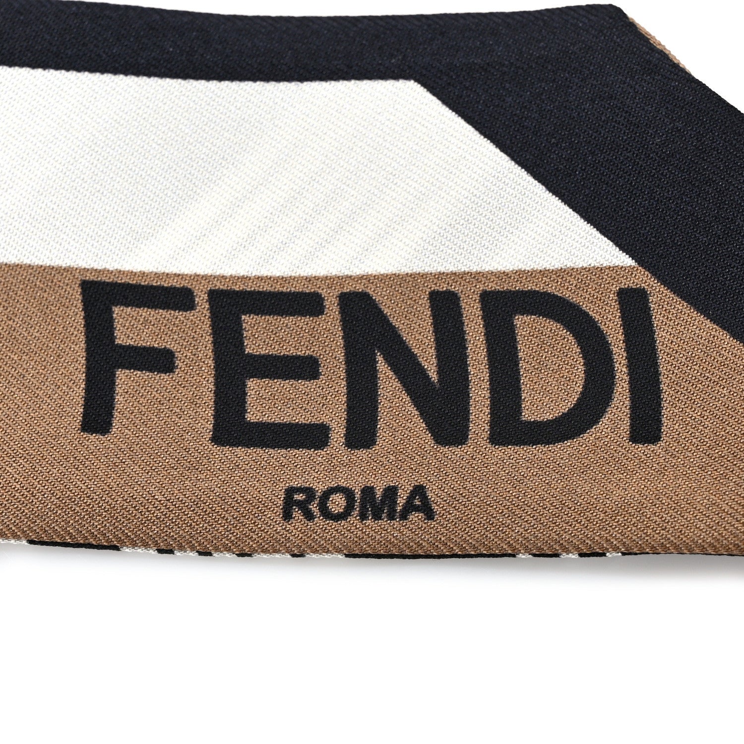 Fendi Silk Wrappy Bandeau Brown 3 of 3