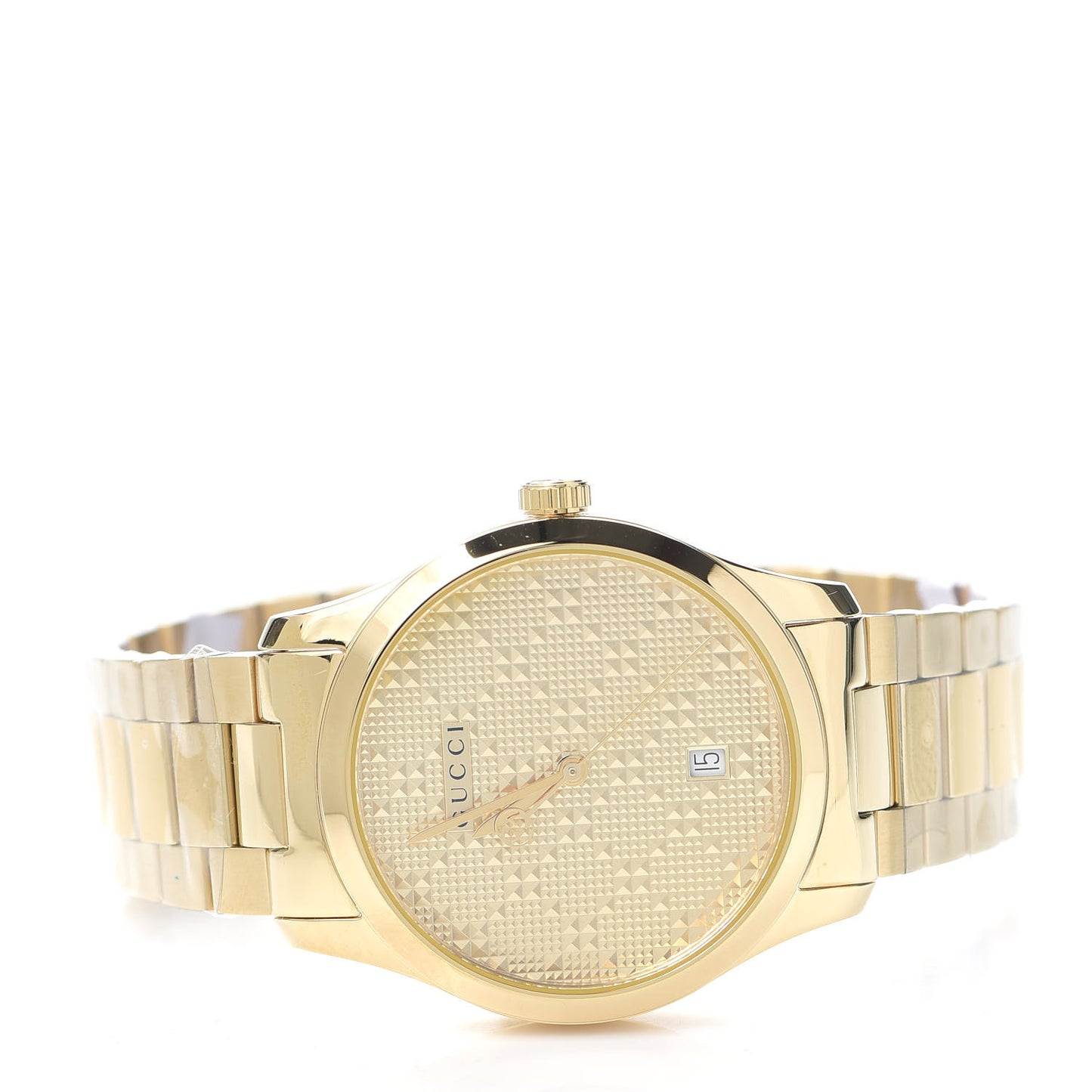 Stainless Steel 38mm G-Timeless Diamante Quartz Watch Gold