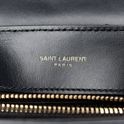Saint Laurent Calfskin Y Quilted Monogram Small Loulou Chain Satchel Black 6 of 12