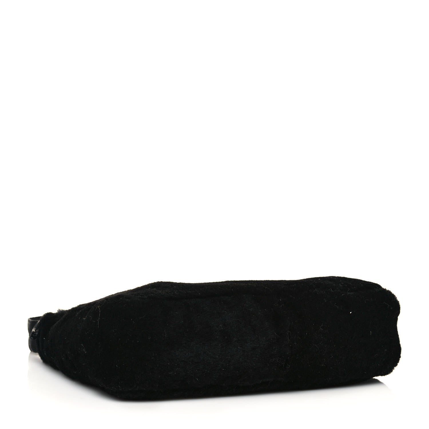 Prada Shearling Mini Re-Edition 2000 Bag Black 4 of 12