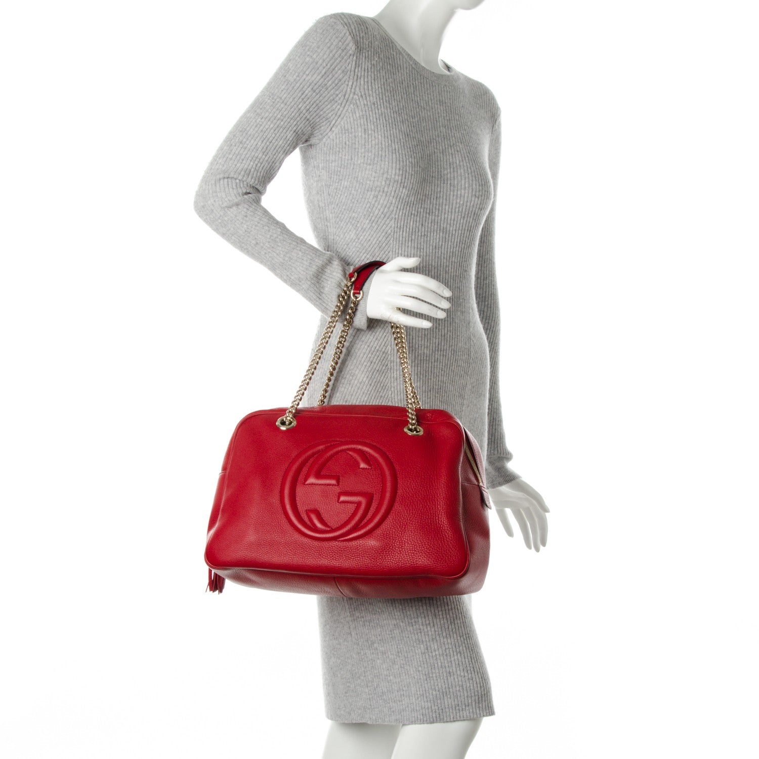 Gucci Cellarius Calfskin Medium Soho Bowler Tabasco 2 of 9